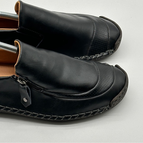 Men 100% Caoutchouc Black Fashion Leather Shoes Size (43) 10 - Picture 3 of 13